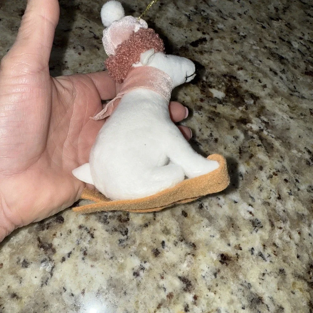 Ski Polar Bear Christmas Ornament Polar Bear Skiing ‎ Plush 4352